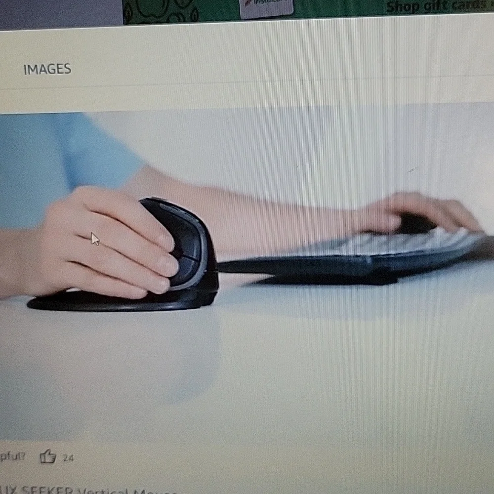 Delux Seeker wireless ergonomic vertical mouse OLED screen BT USB receiver NEW…